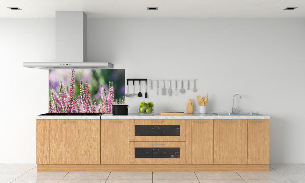 Kitchen wall panels Heather flowers