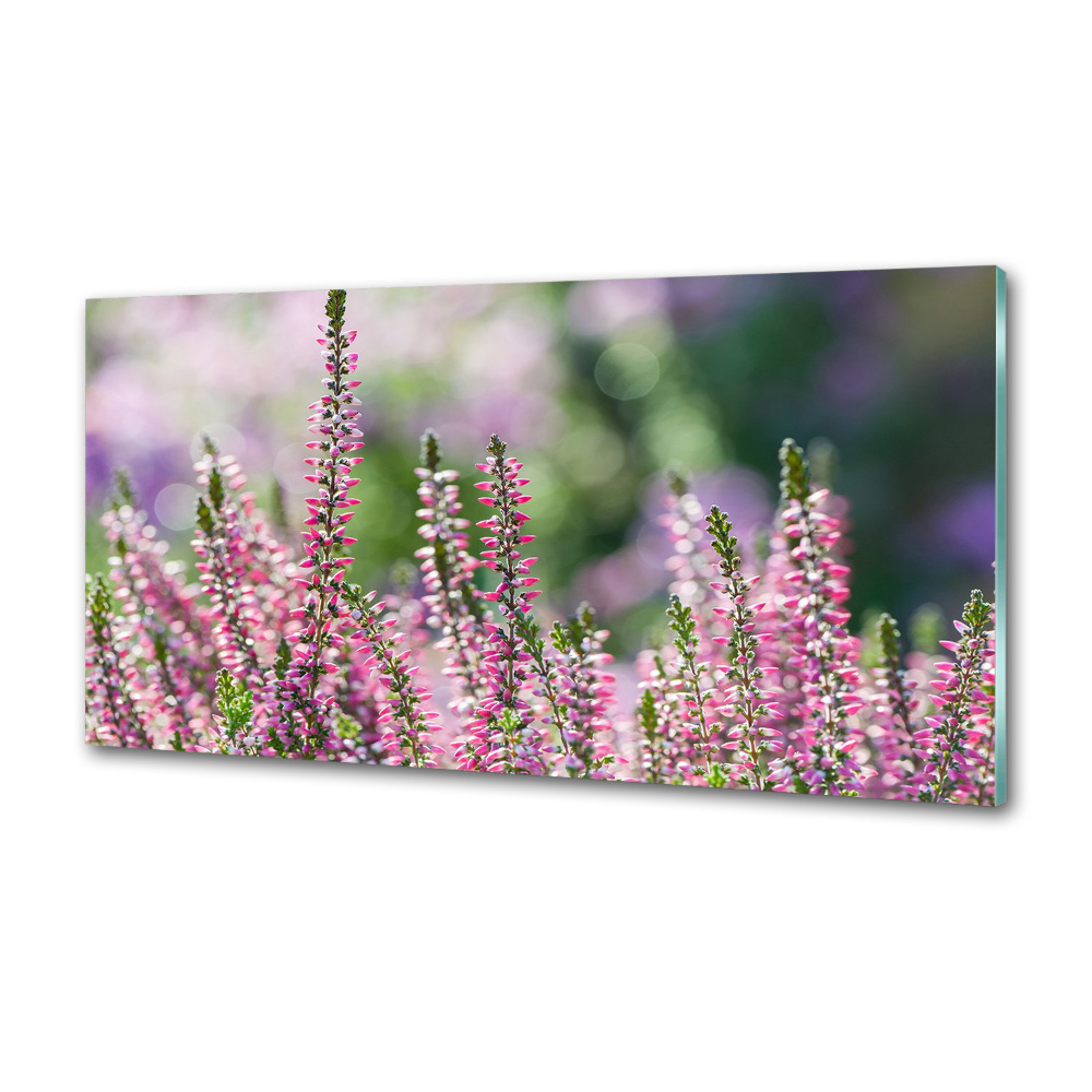 Kitchen wall panels Heather flowers