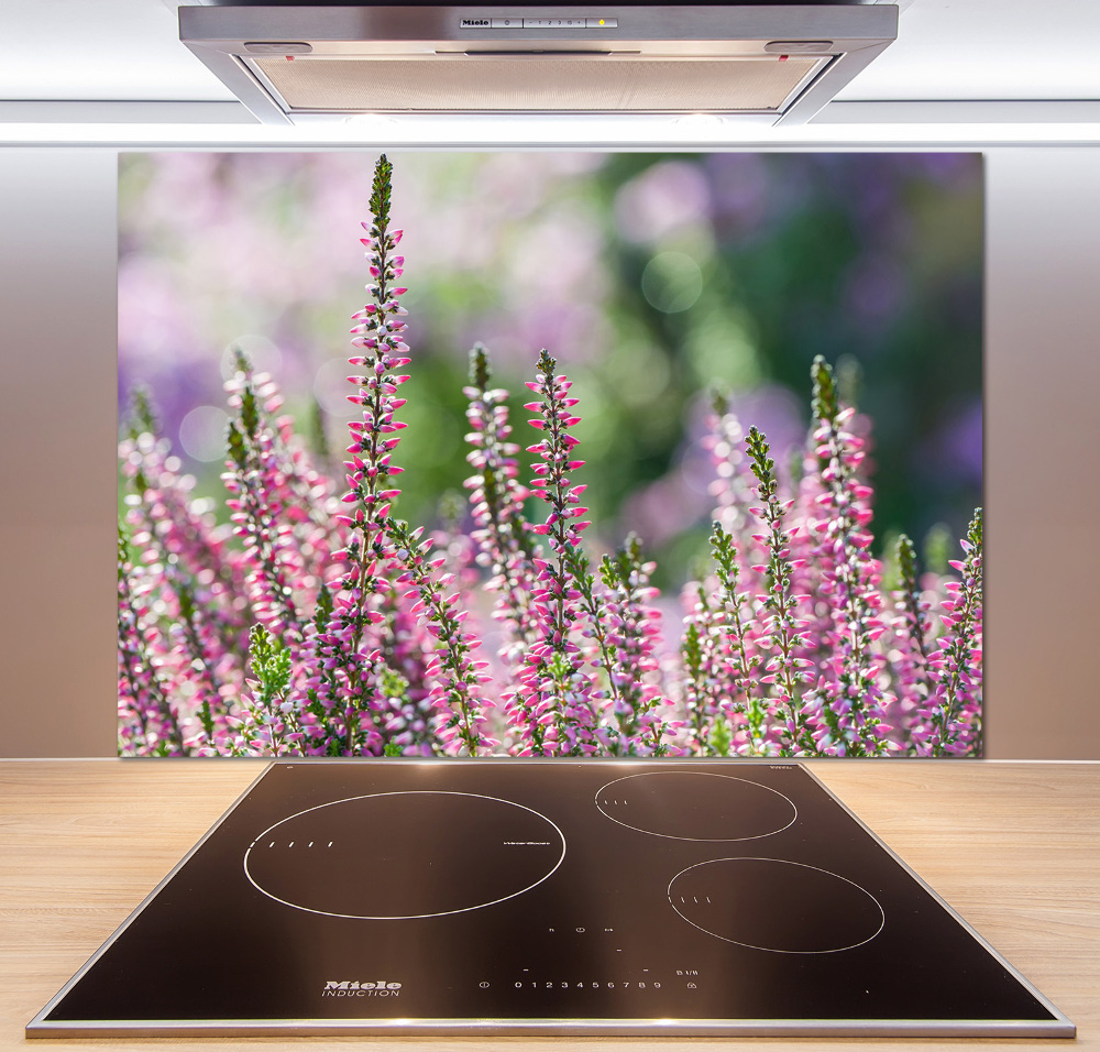 Kitchen wall panels Heather flowers