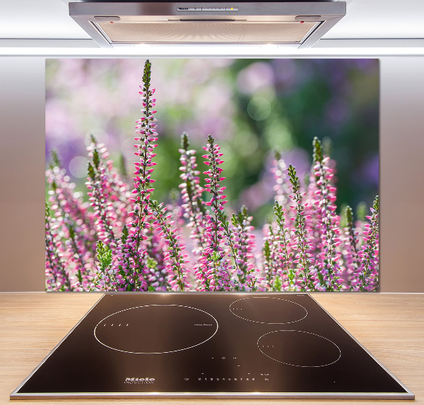 Kitchen wall panels Heather flowers