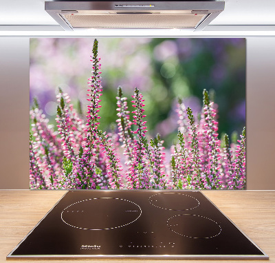 Kitchen wall panels Heather flowers