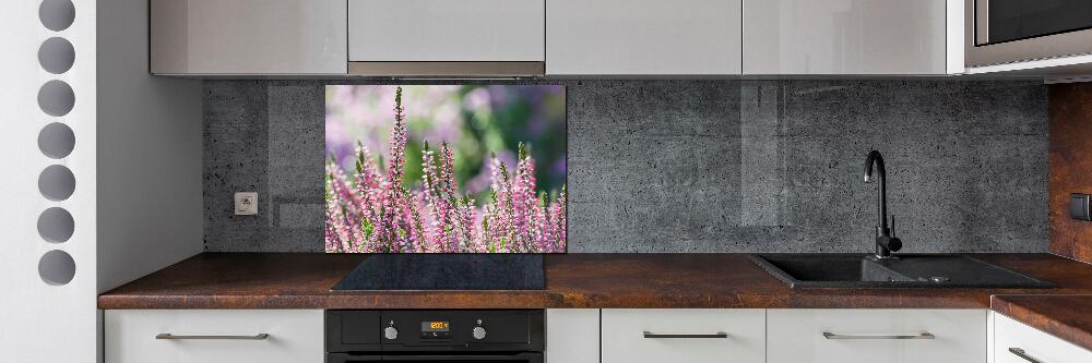 Kitchen wall panels Heather flowers