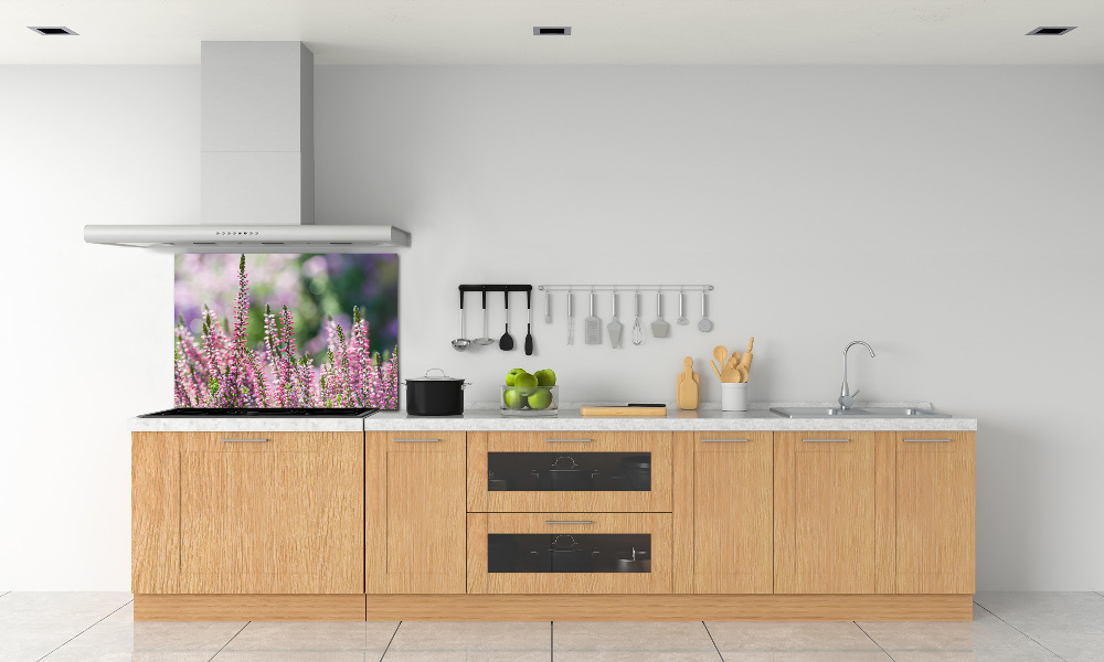 Kitchen wall panels Heather flowers