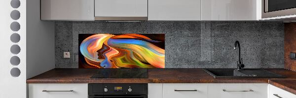 Glass splashback Abstraction