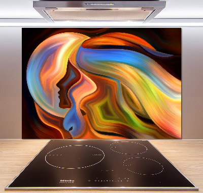 Glass splashback Abstraction