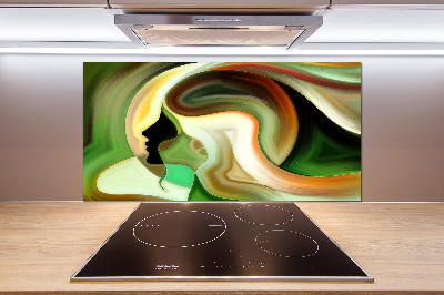 Glass splashback Abstraction