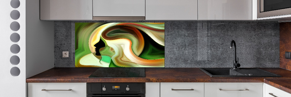 Glass splashback Abstraction