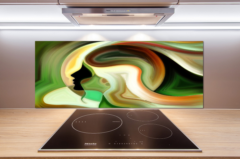 Glass splashback Abstraction