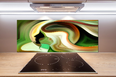 Glass splashback Abstraction