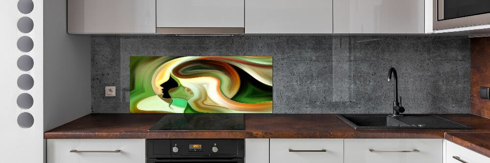 Glass splashback Abstraction