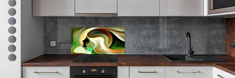 Glass splashback Abstraction