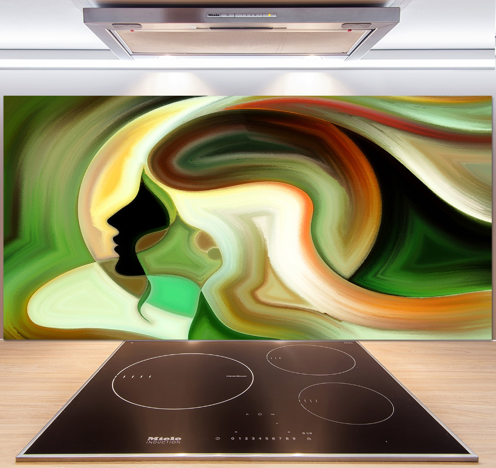 Glass splashback Abstraction