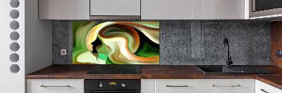 Glass splashback Abstraction