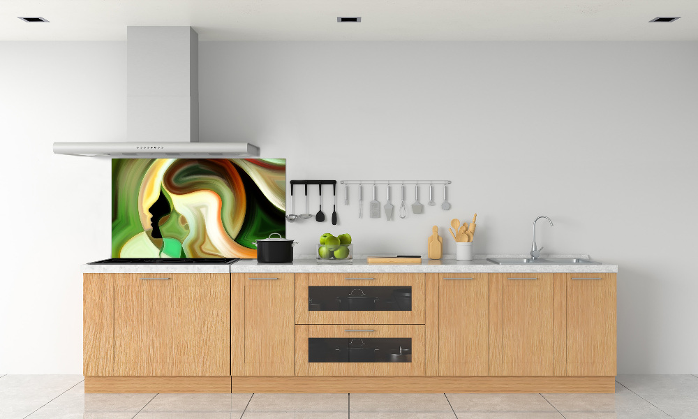 Glass splashback Abstraction