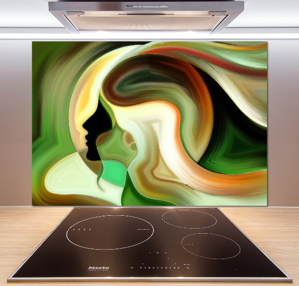 Glass splashback Abstraction