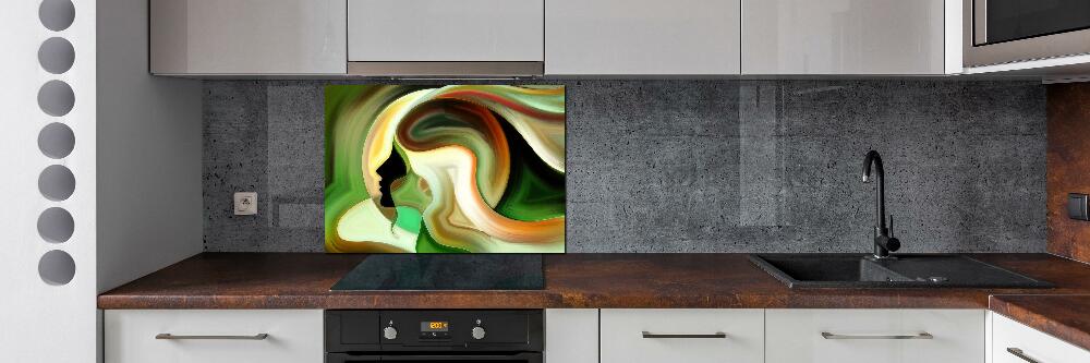 Glass splashback Abstraction