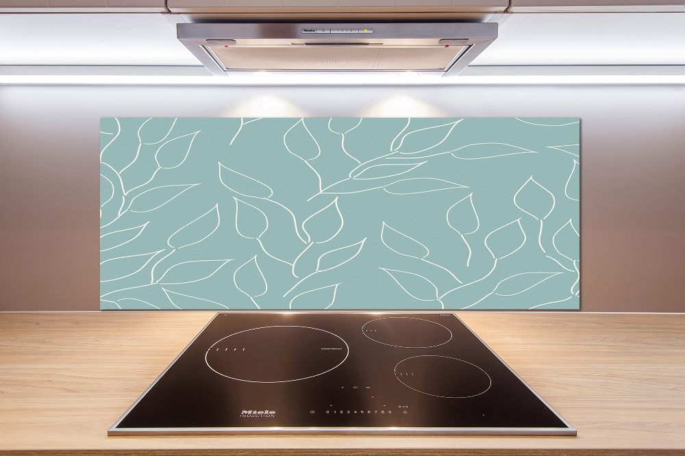 Kitchen splashback Pattern leaves