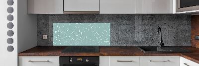 Kitchen splashback Pattern leaves