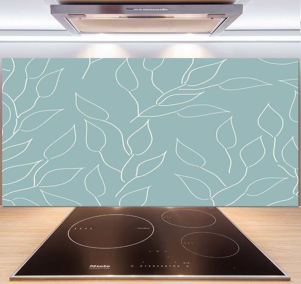 Kitchen splashback Pattern leaves