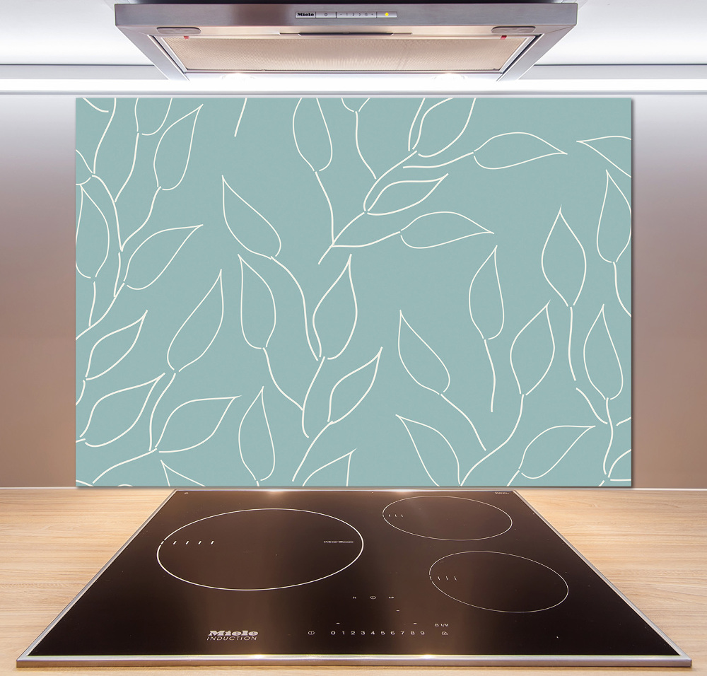 Kitchen splashback Pattern leaves