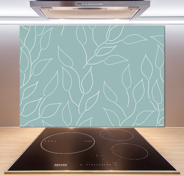 Kitchen splashback Pattern leaves