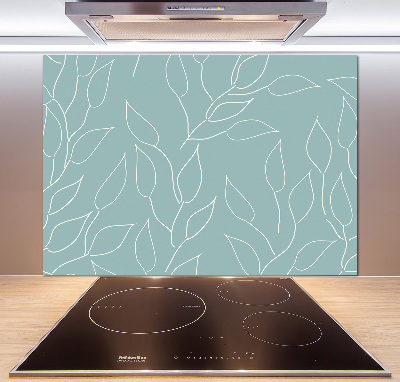 Kitchen splashback Pattern leaves