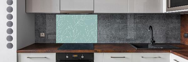 Kitchen splashback Pattern leaves