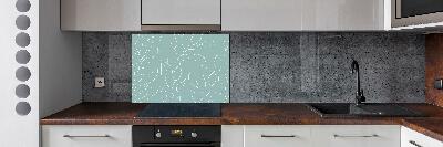 Kitchen splashback Pattern leaves