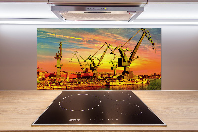 Kitchen splashback panel Shipyard in Gdańsk