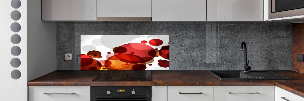 Glass splashback Circle abstraction