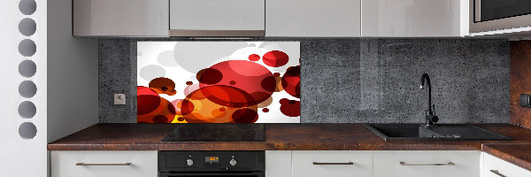 Glass splashback Circle abstraction