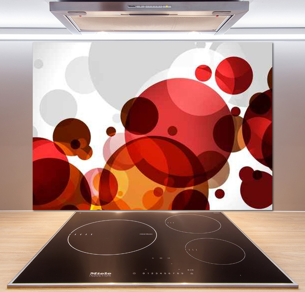 Glass splashback Circle abstraction