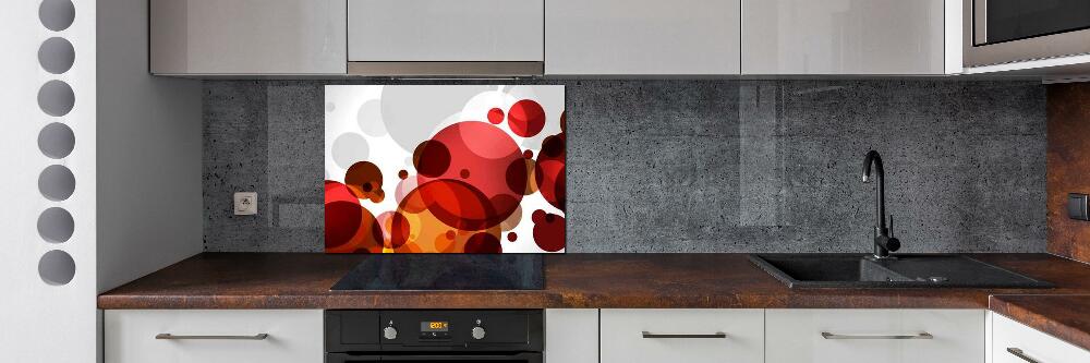 Glass splashback Circle abstraction