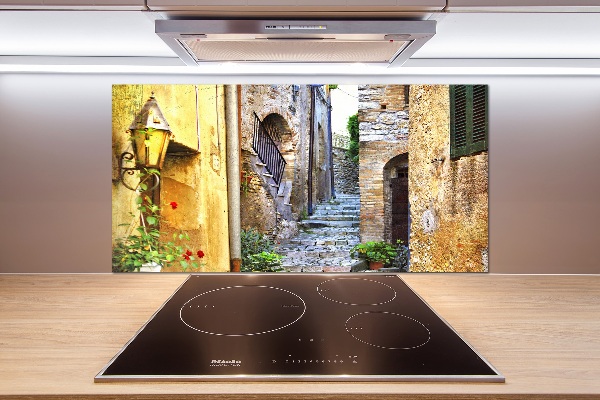 Kitchen splashback Charming street