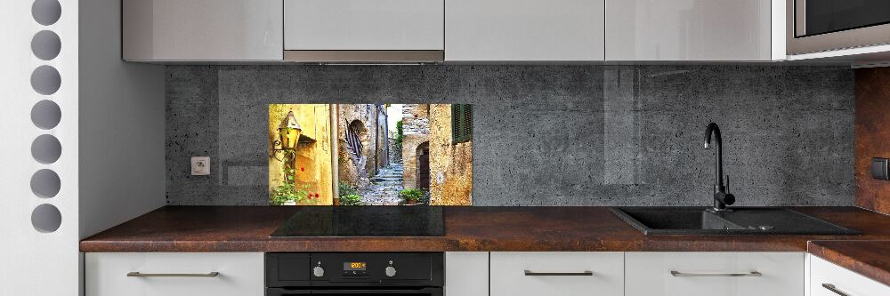 Kitchen splashback Charming street