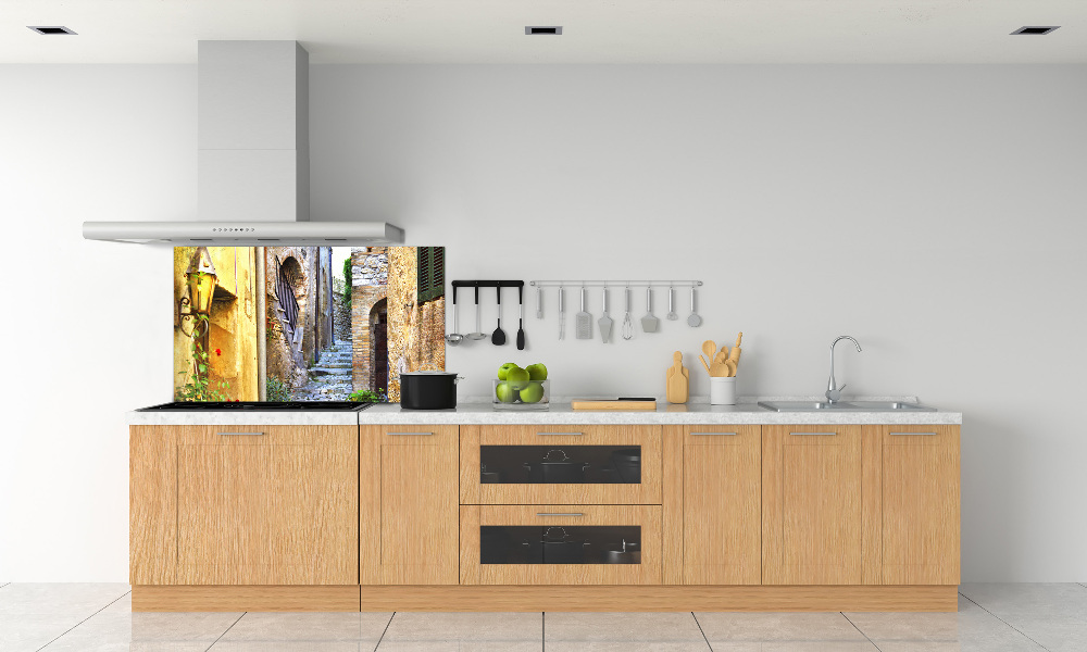 Kitchen splashback Charming street