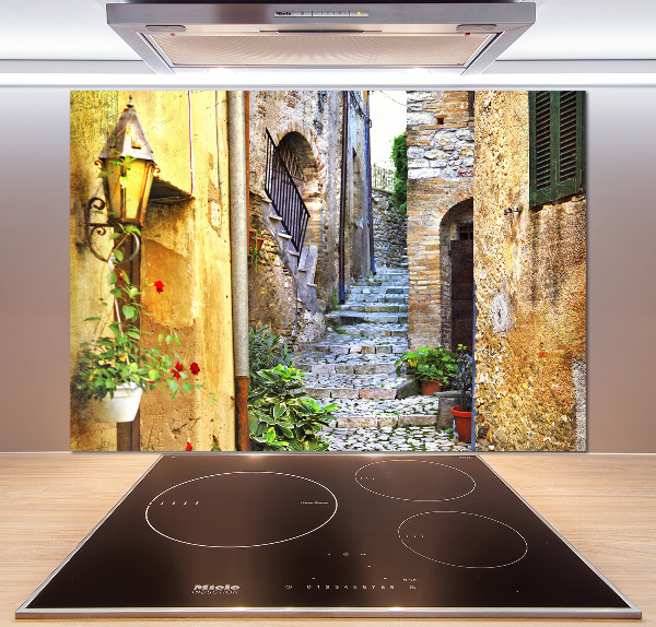 Kitchen splashback Charming street