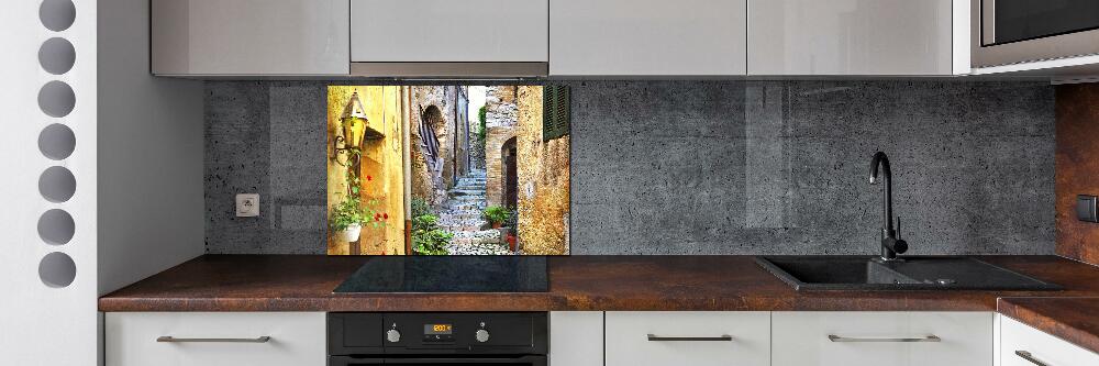 Kitchen splashback Charming street