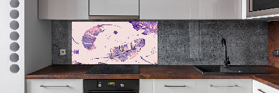 Cooker splashback Feathers