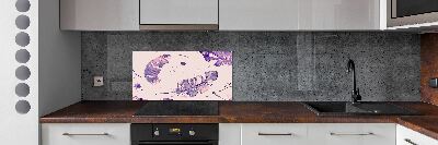 Cooker splashback Feathers