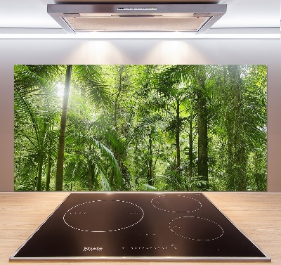 Kitchen splashback tropical forest