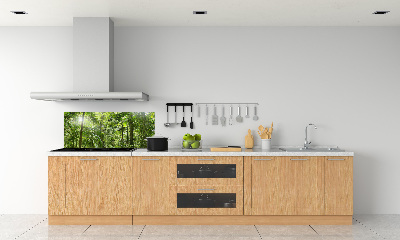 Kitchen splashback tropical forest