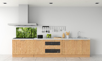 Kitchen splashback tropical forest