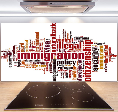 Cooker splashback Immigration