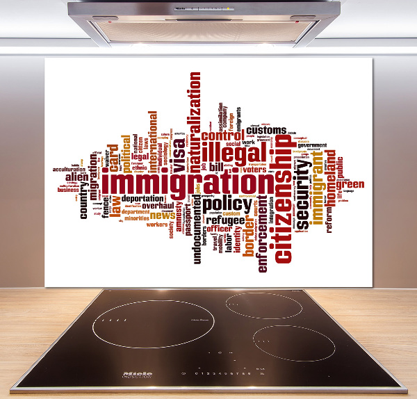 Cooker splashback Immigration