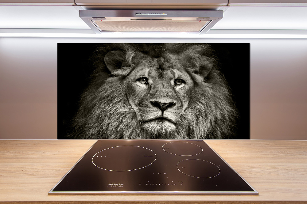 Cooker splashback Lion