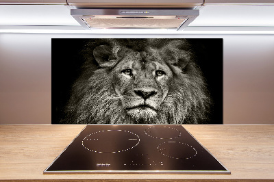 Cooker splashback Lion