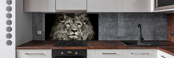 Cooker splashback Lion