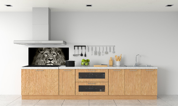 Cooker splashback Lion