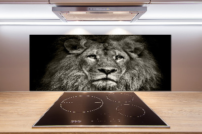 Cooker splashback Lion